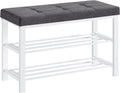 SONGMICS Shoe Bench with Cushion for Entryway and Living Room