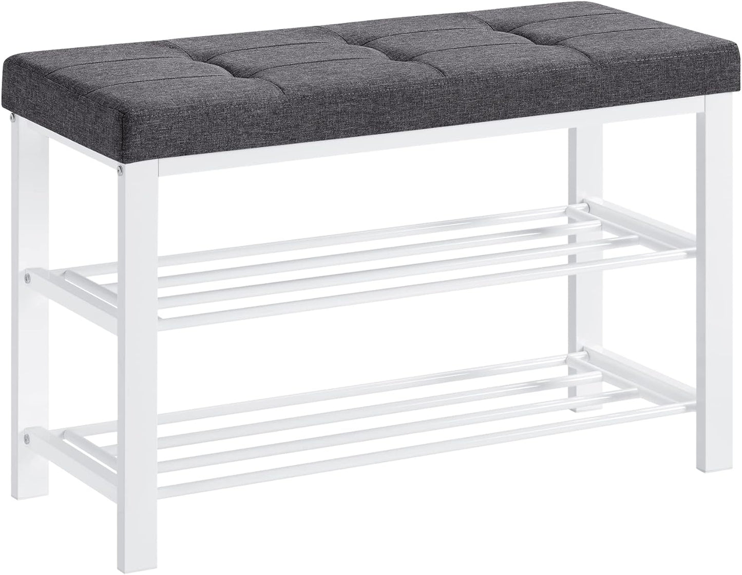SONGMICS Shoe Bench with Cushion for Entryway and Living Room