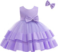Baby Girl Backless Ruffle Lace Tulle Pageant Dress - 3M to 6Y