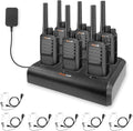 MC-528 6 Pack Walkie Talkies with Earpiece - Multi Unit Charger