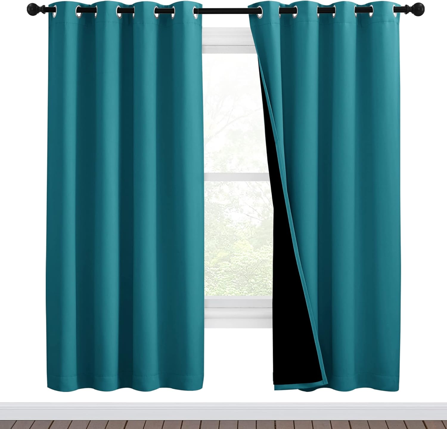 NICETOWN 100% Blackout Window Curtain Panels for Total Darkness
