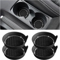 Bling Car Cup Holder Coaster 4 Pack - Sparkle Silicone Inserts