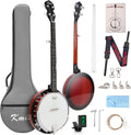 Kmise Banjo 5 String Full Size 38 in - Professional Tone