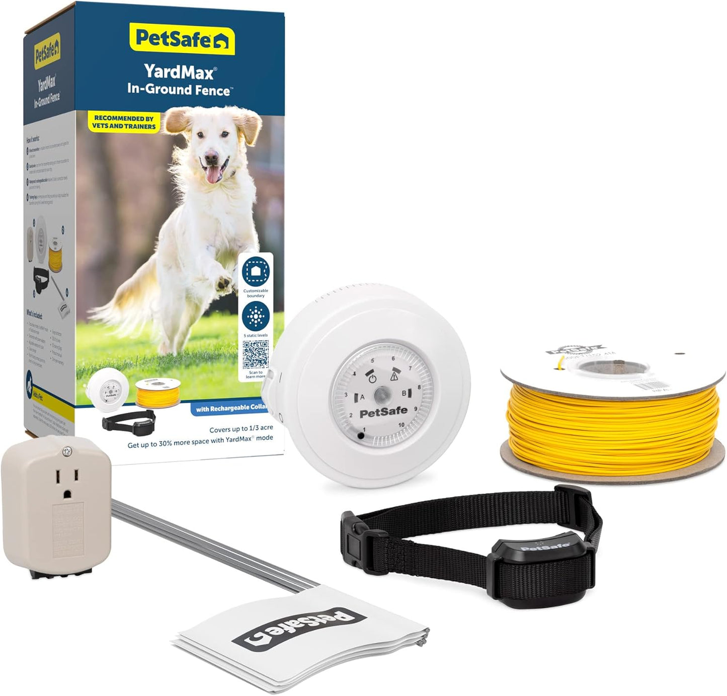 PetSafe YardMax Rechargeable In-Ground Dog Fence for Safety