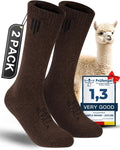 Alpaca Wool Boot Socks Men and Women - Heavyweight Thermal Comfort