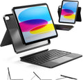 HOU iPad A16 11th/10th Gen Case with Rotatable Keyboard - Versatile