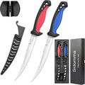 2 pcs Fishing Fillet Knife Set 6.5 in Stainless Steel - Pro Fillet