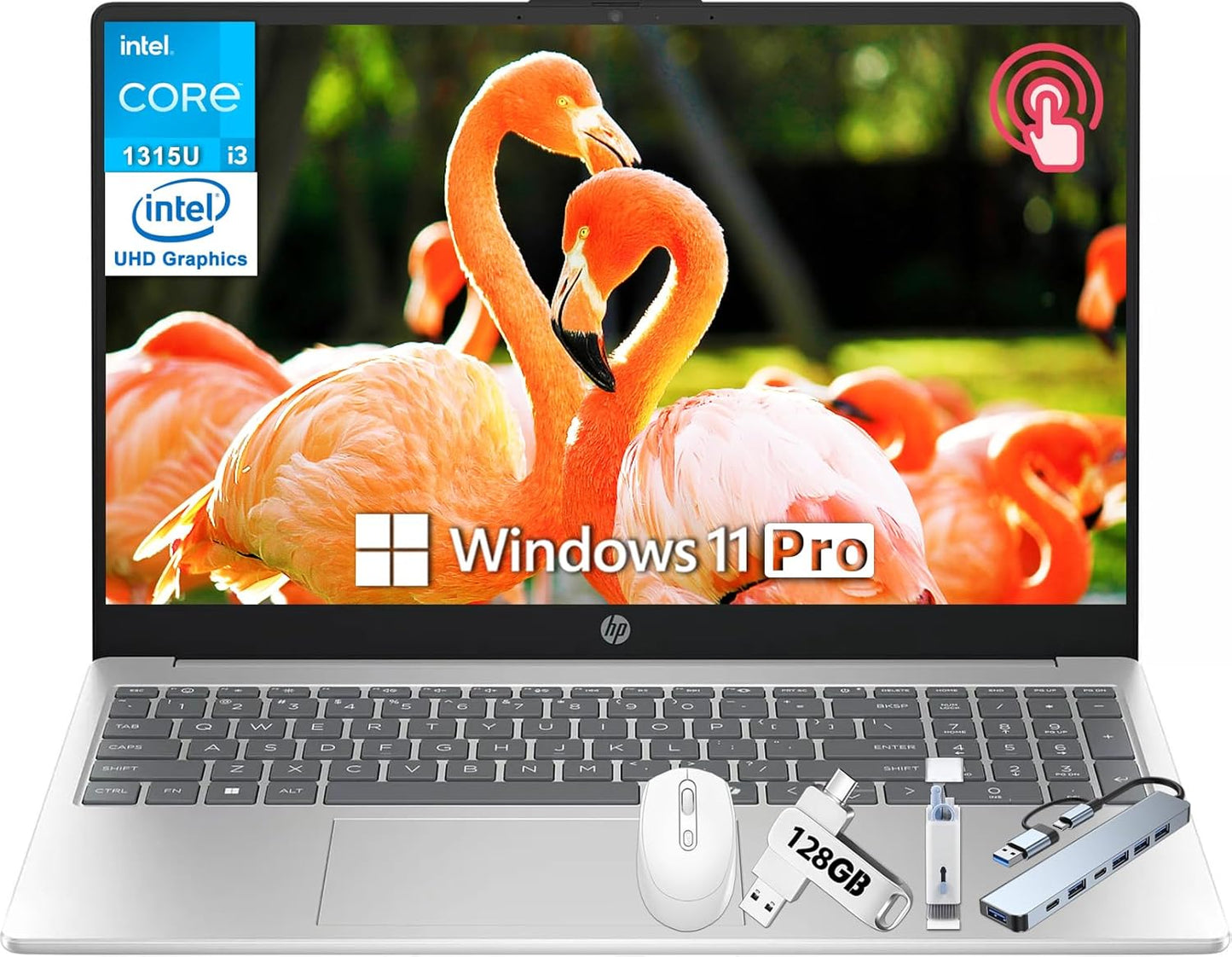 HP 15.6 Touchscreen Business Laptop with Intel 13th Gen i3