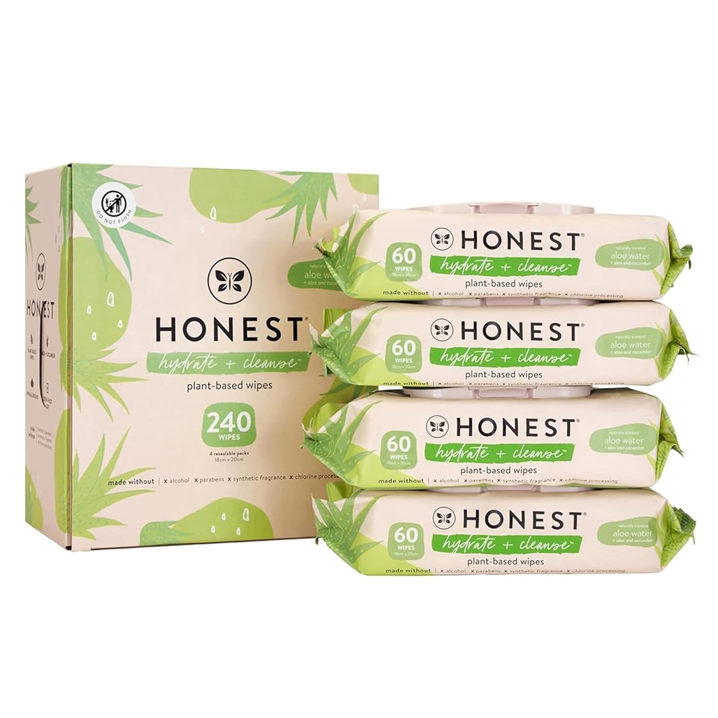 The Honest Co. 99% Water Wipes | Plant-Based Hydration