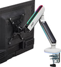 AVLT Single 27-45 RGB Monitor Arm Desk Mount - Adjustable RGB Control