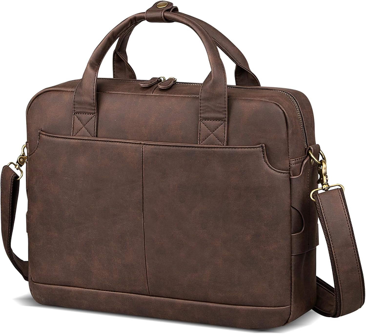 Leather Briefcases for Men 15.6 Inch Laptop Bag Perfect Gift