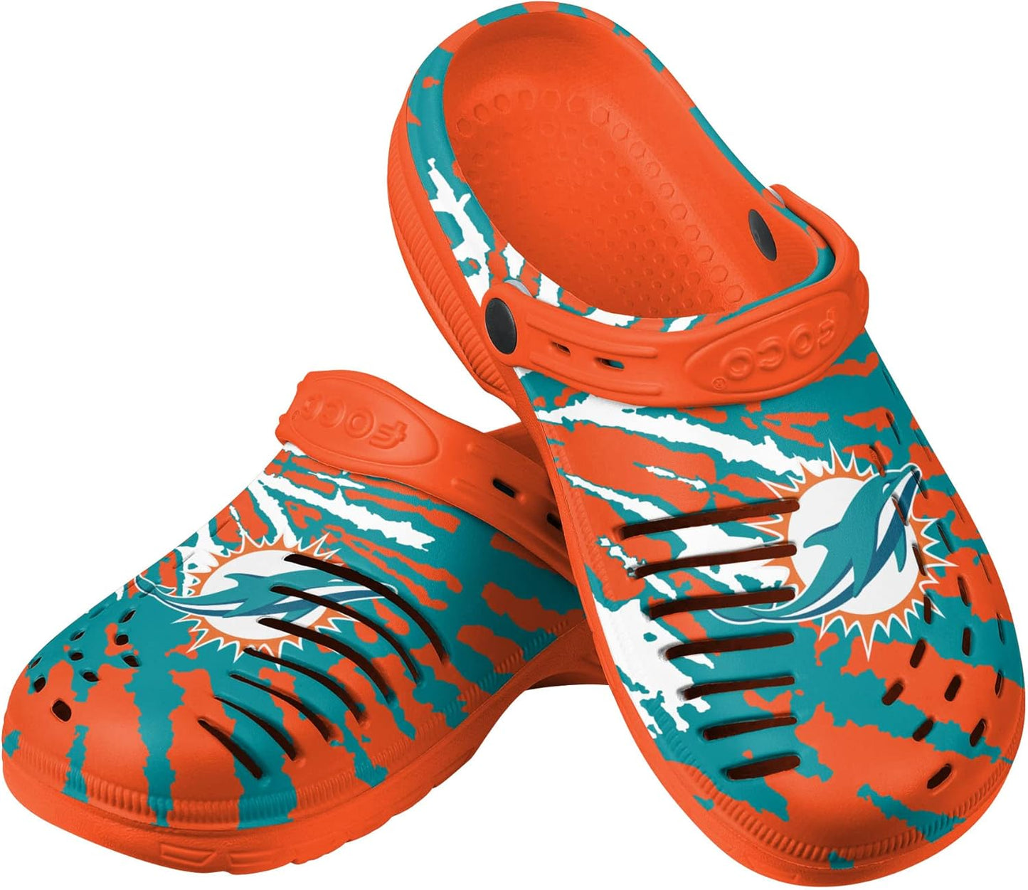 FOCO Men's NFL Team Logo Tie-dye Garden Water Sandals Shoes
