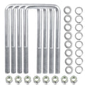 304 Stainless Steel Square U Bolts for Boat Trailers and More