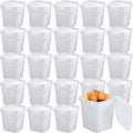 Mifoci 24 Pcs 3 Qt Plastic Food Containers - Durable Airtight Set