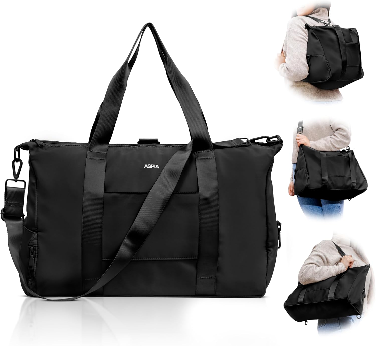 ASPIA 3-in-1 Gym Bag - Stylish & Versatile Carry-On