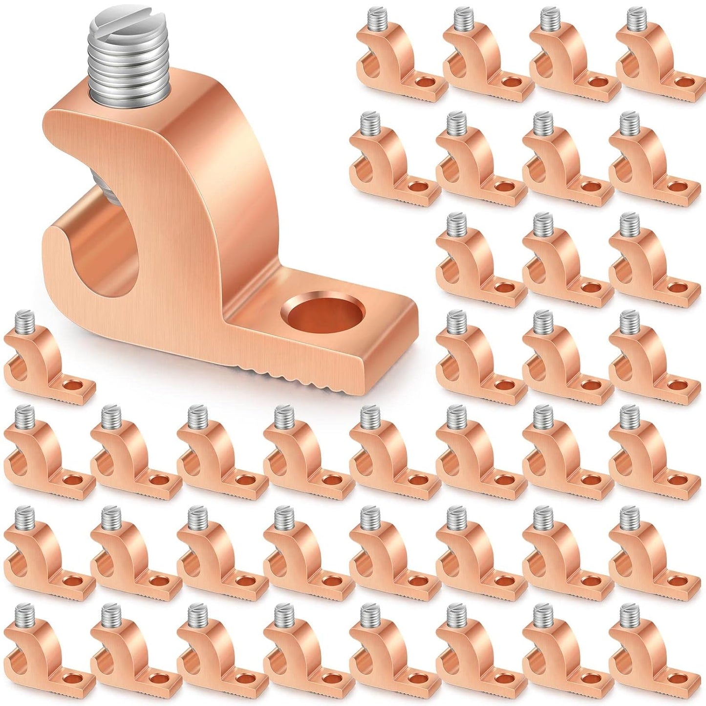 40 Pack Lay in Connector Copper Conductor for Pool Bonding