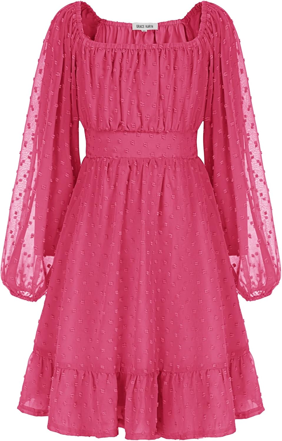 GRACE KARIN Girls Ruffle Tiered Dress for Stylish Occasions