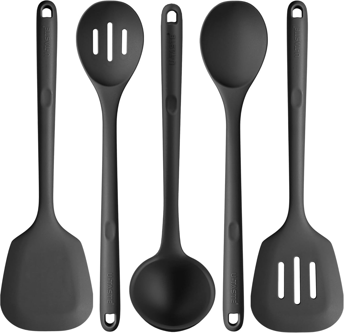 Silicone Kitchen Cooking Utensil Set for High Heat Cooking