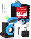 50 Amp Generator Cord and Inlet Box 25FT - Weatherproof Power