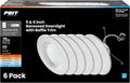 LED Downlight Retrofit Kit with Baffle Trim - Adjustable White