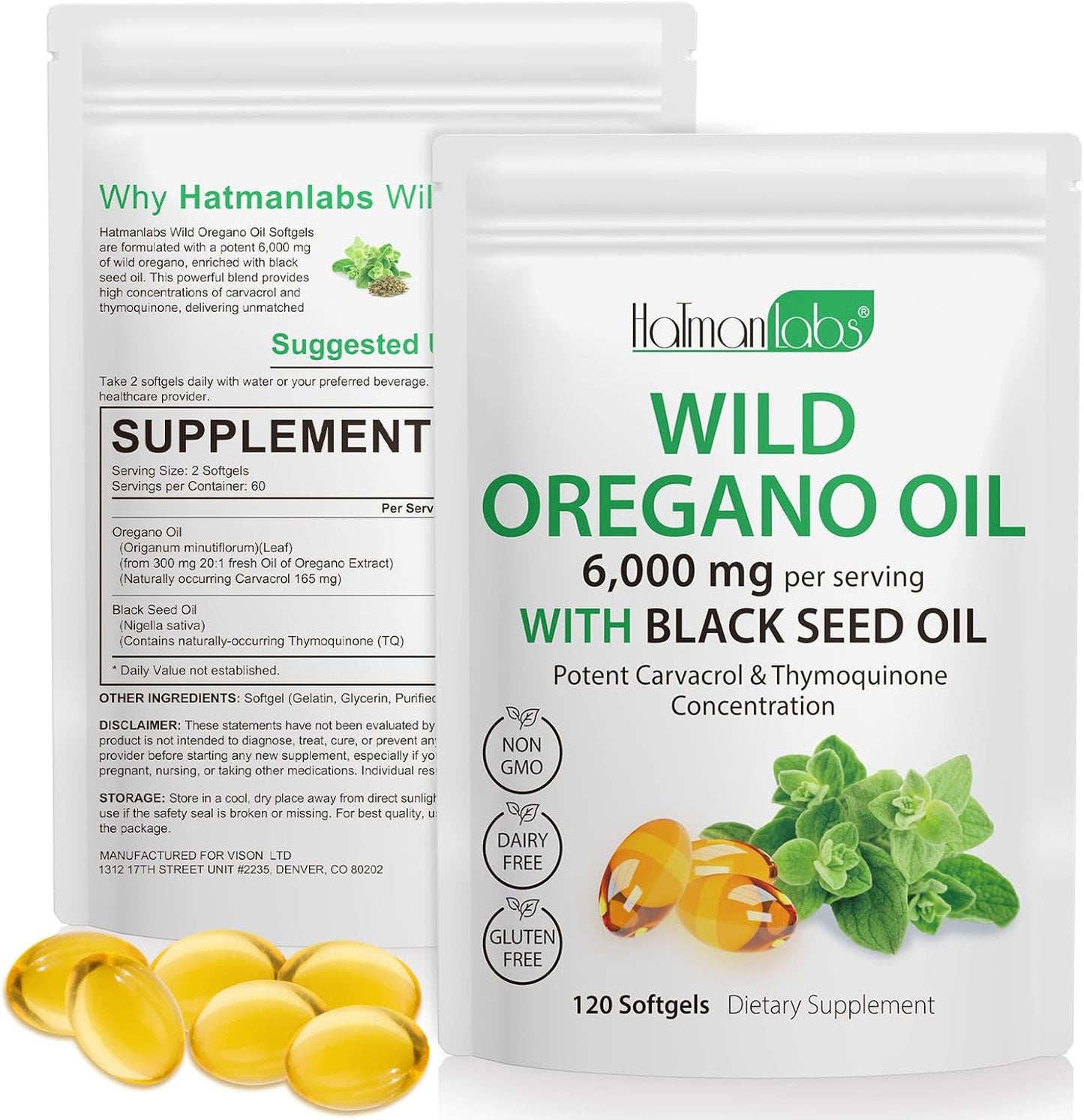 Immune Boost: Oil of Oregano & Black Seed Capsules
