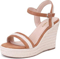 Women's Classic Summer Platform Dress Sandals Wedge Ankle Strap