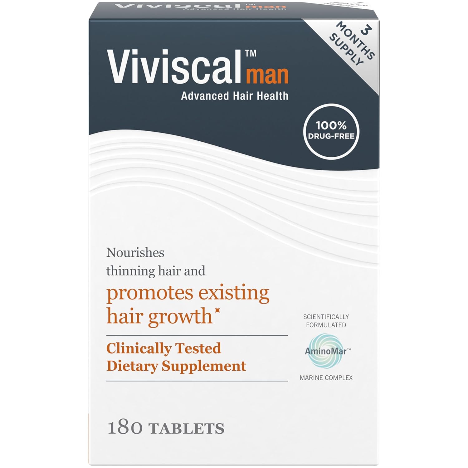 Viviscal Men's Hair Growth Supplements for Thicker Fuller Hair