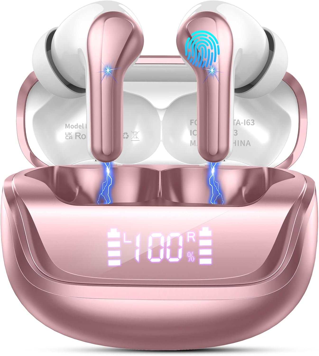 Donerton Wireless Earbuds: 45H Playtime, Deep Bass, IP7 Waterproof