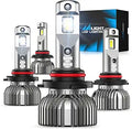Nilight 9005 9006 Combo LED Bulbs 6500K - Brighter Night Vision