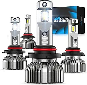 Nilight 9005 9006 LED Bulbs Combo for Superior Visibility