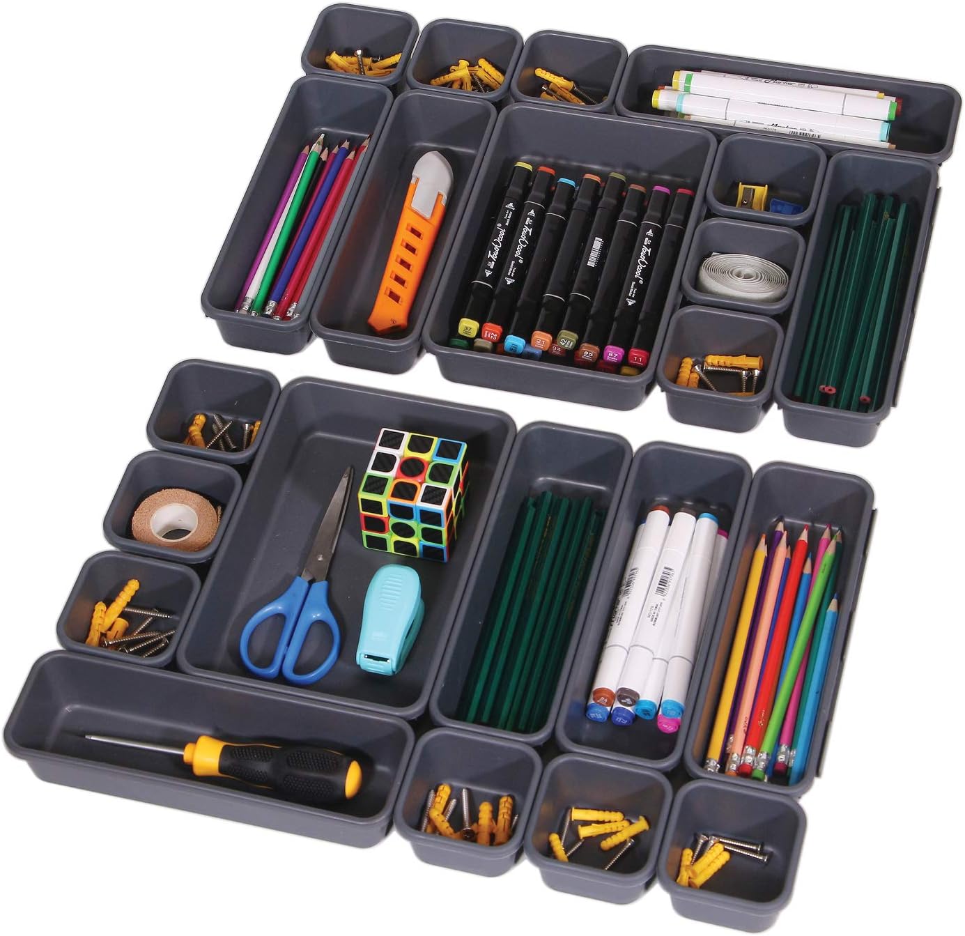 Organize Like a Pro with 22-Piece Drawer Divider Set by TENABORT