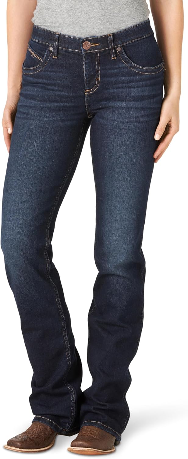 Wrangler Womens Q-Baby Mid Rise Boot Cut Ultimate Riding Jean Review