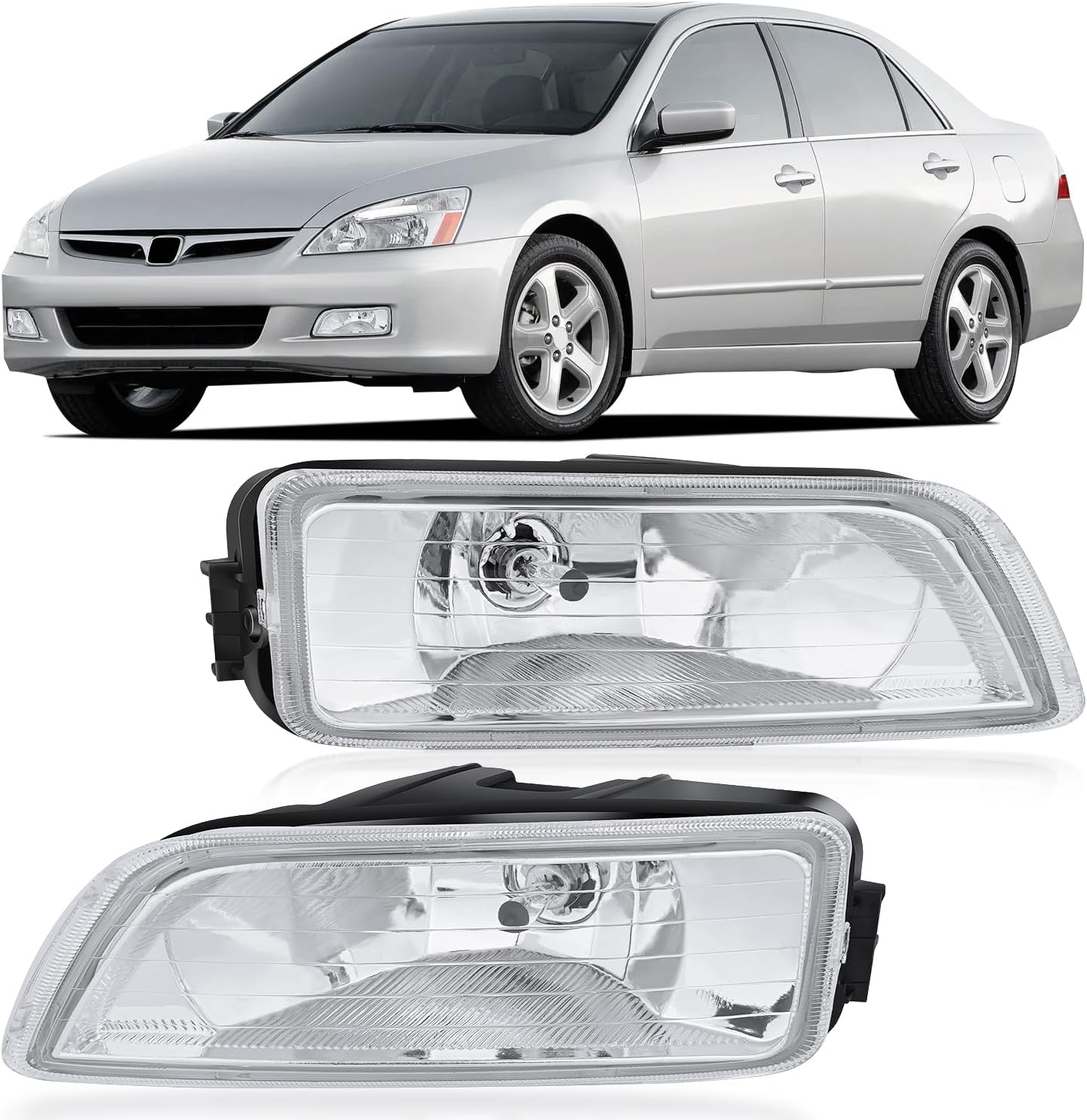 Nilight Fog Lights Assembly for Honda Accord and Acura TL Models