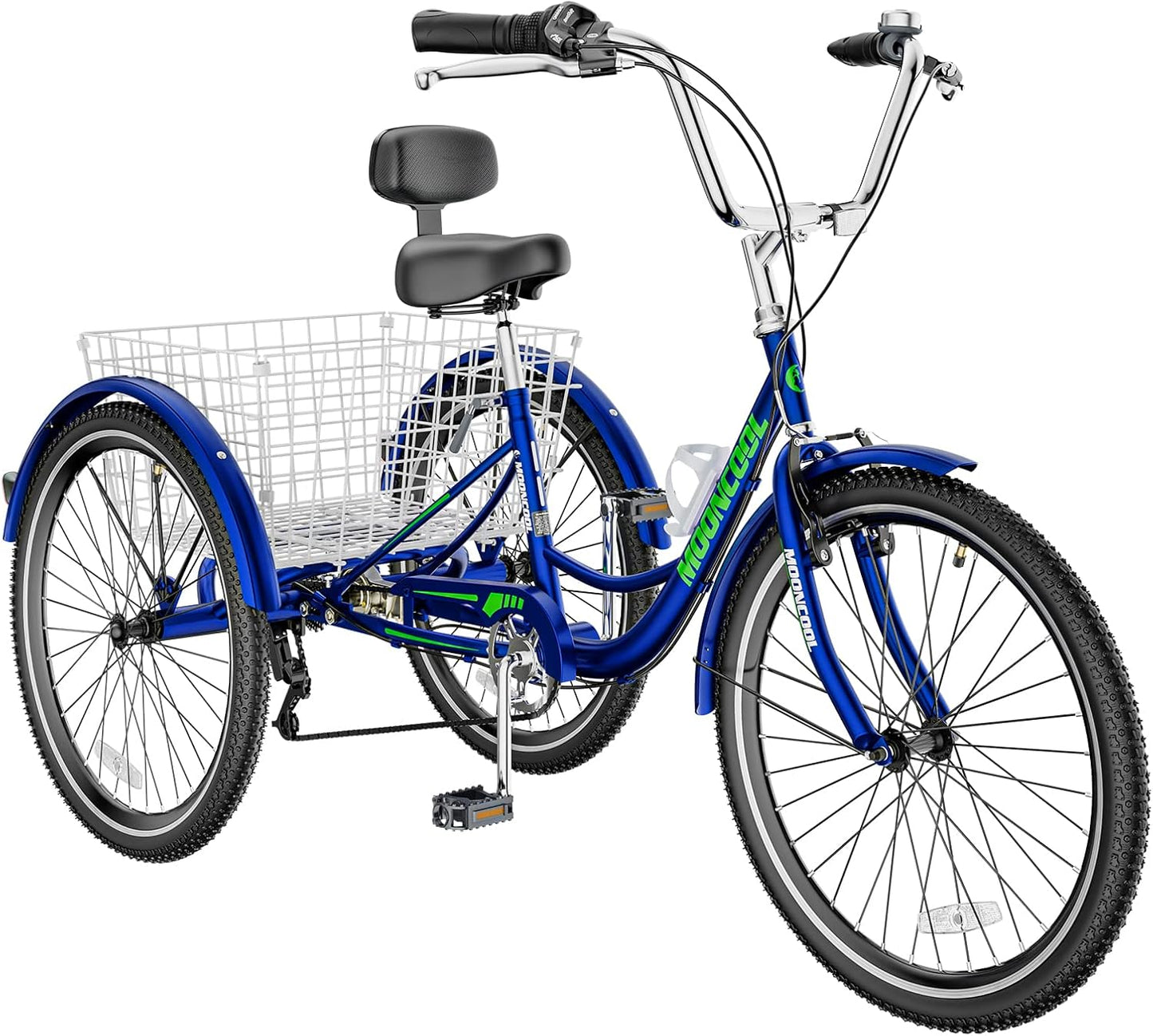 MOONCOOL Adult Tricycles 3 Wheel 7 Speed Trikes for Comfort