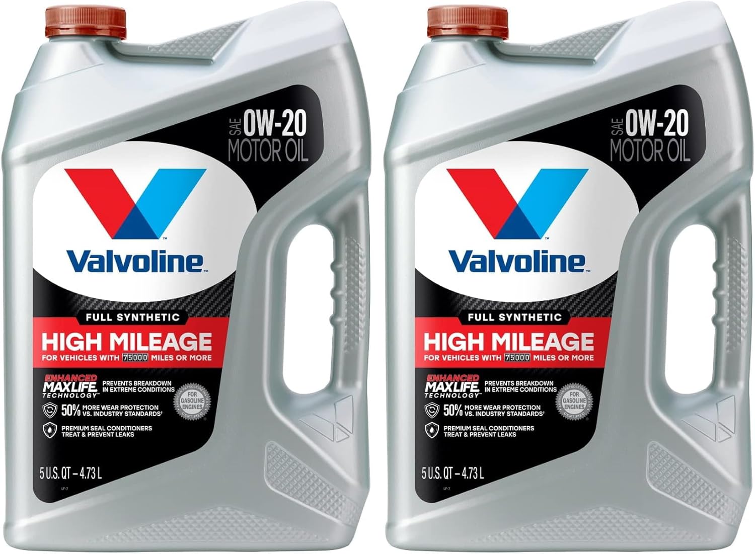 Valvoline Full Synthetic High Mileage Motor Oil 0W-20 for Longevity
