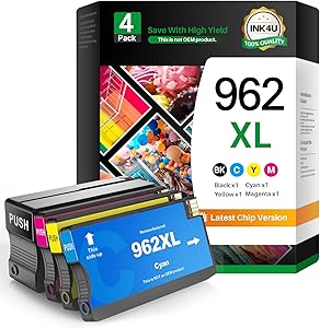 High Yield 962XL Ink Cartridges Combo Pack for OfficeJet Pro