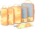 Compression Packing Cubes for Travel - Lightweight Space Saver Set 6