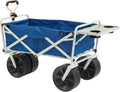 All Terrain Beach Wagon with Side Table - Heavy Duty Collapsible Cart
