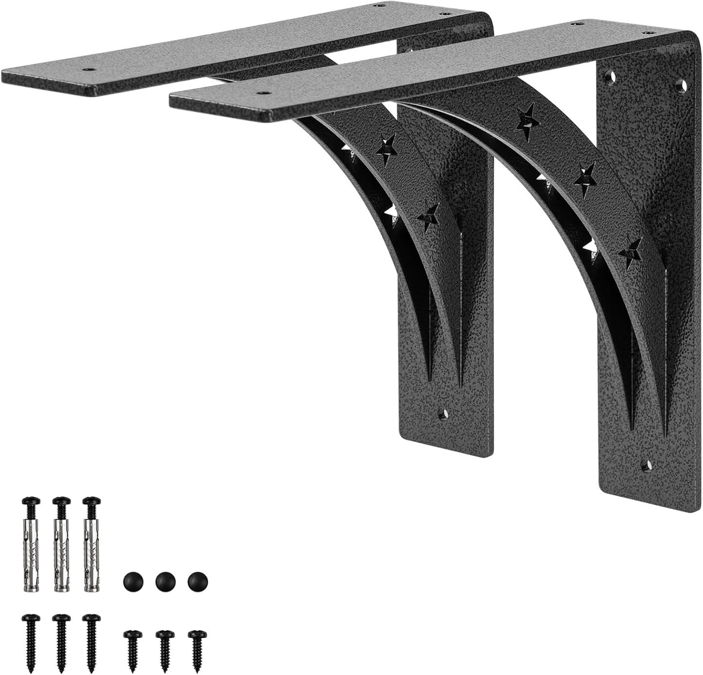 Heavy Duty Shelf Brackets for 12in x 10in Shelves, Max Load 900LBS