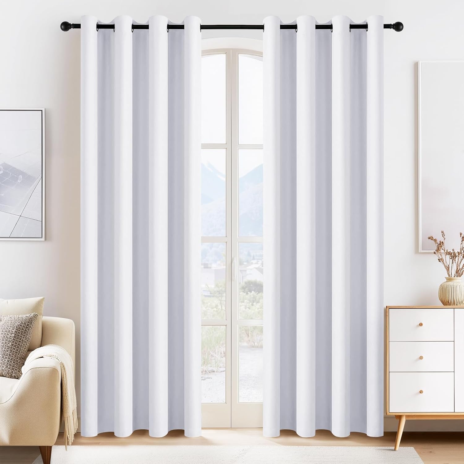 PONY DANCE Room Darkening Curtains for Elegant Home Decor