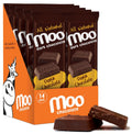 Moo Chocolates Solid Dark Chocolate Large Bars - 100 Calorie Snack