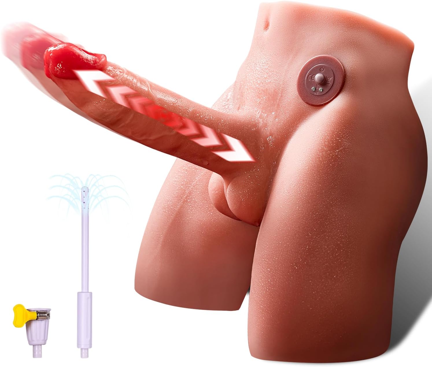 Realistic Male Sex Doll with 9 Inch Thrusting Dildo for Pleasure