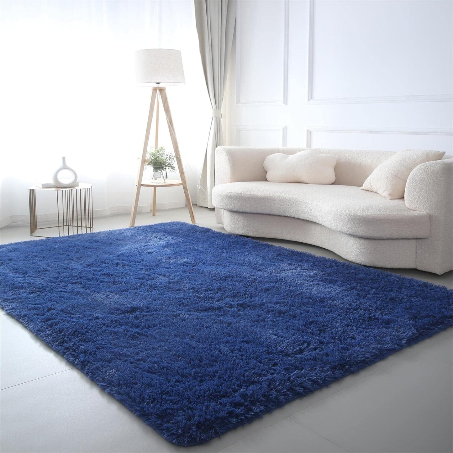 Ultra Soft Shag Plush Area Rug for Living Room and Bedroom