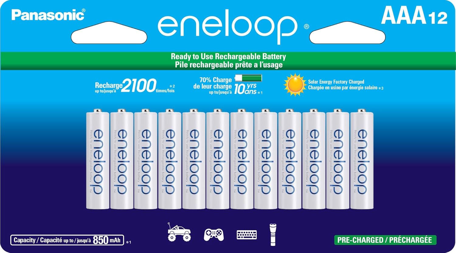 Eneloop AAA Rechargeable Batteries for Long Lasting Power