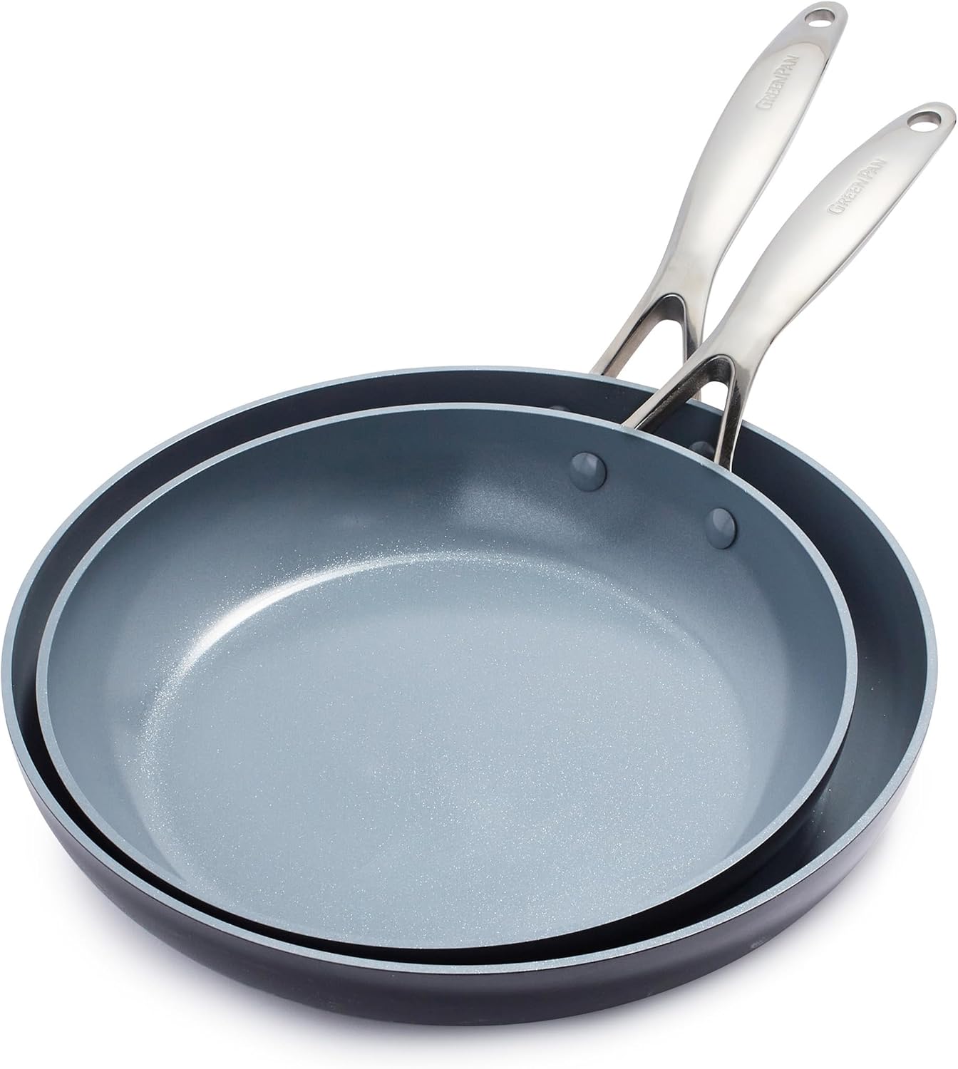 GreenPan Valencia Pro Hard Anodized Ceramic Nonstick Frying Pan Set