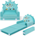 Dinosaur Kids Sofa Bed with Removable Cover for Cozy Playtime