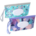 Portable Baby Wipe Dispenser Duo - Floral Design