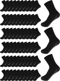 Bulk Mens Socks for Casual Sports - 100 Pairs Moisture Wicking