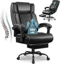 400lbs Heavy Duty Office Chair - Lumbar Support & Footrest