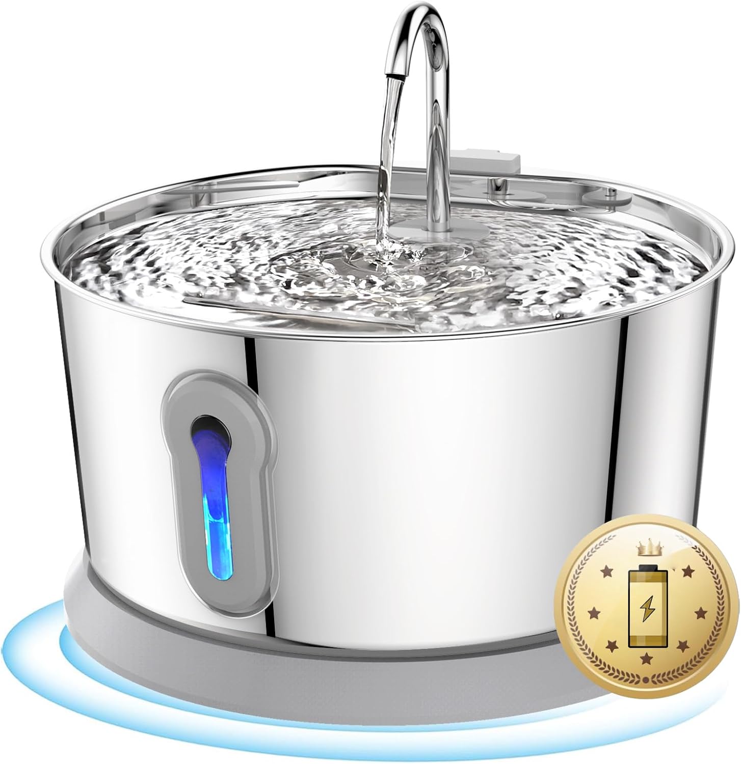 Battery Operated Cat Water Fountain for Dogs and Cats Inside